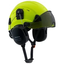 Forestry Helmet Chainsaw Helmet Arborist Helmet with Visor and Ear muffs Hear...