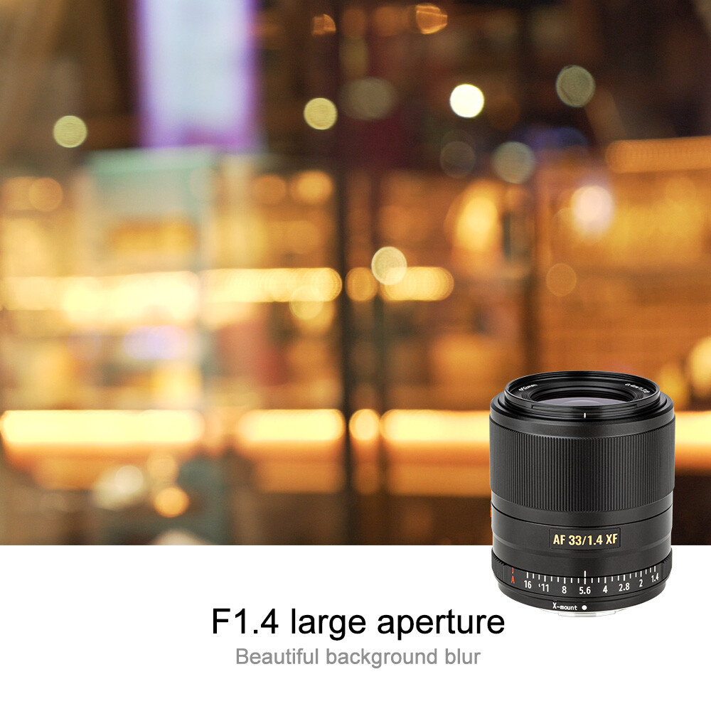 VILTROX AF 33mm F1.4 Large Aperture Prime Lens for Fujifilm VILTROX AF 33mm F1.4 Large Aperture Prime Lens for Fujifilm