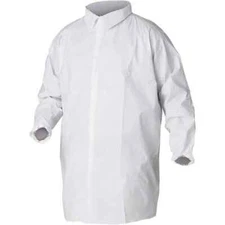 KLEENGUARD Lab Coat: Size 2X-Large, Microporous Film Laminate 44445