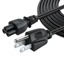 6ft UL Listed Power Cord US/USA 3 Pin Plug to For C5 Clover Leaf CloverLeaf