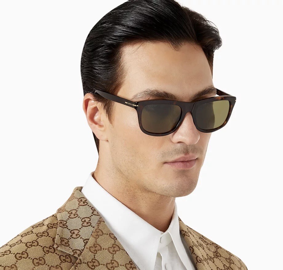 NEW GG1444S 002 GUCCI HAVANA GREEN SQUARE UNISEX GUCCI  display picture 1