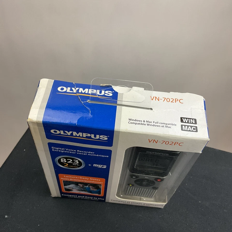 OLYMPUS VN-702PC Digital Voice Recorder w/ 2GB Internal memory microSD Slot NIB - Image 2 of 4