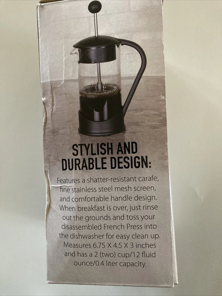 Nuevo en caja abierta.  Prensa francesa inteligente chef de un solo servicio. Foto 4 de 4