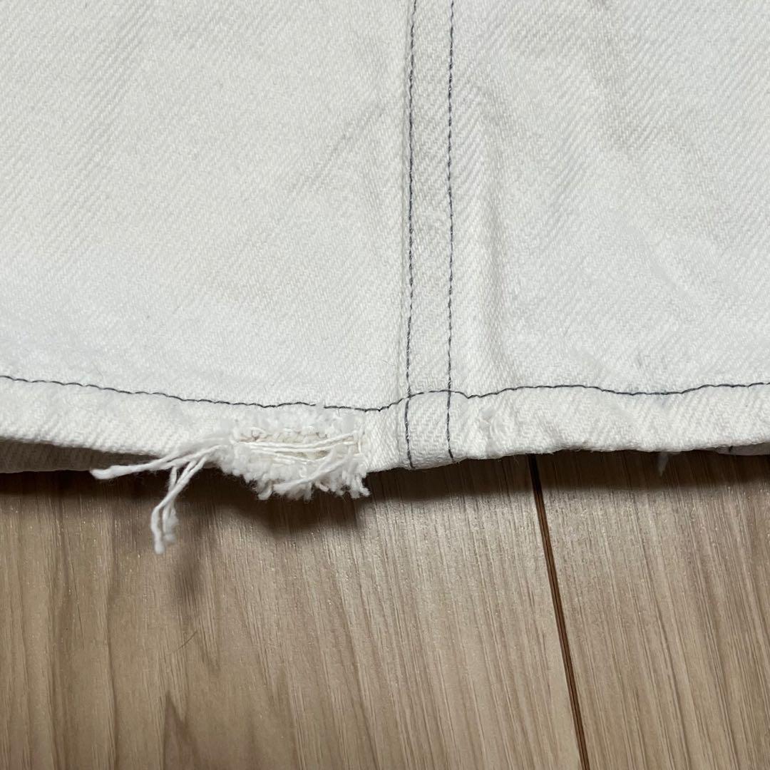 Ben Davis Gorilla Cut White Denim Wide L Size Used | eBay