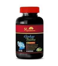 Ginkgo Biloba supplement - GINKGO BILOBA 120MG - Antioxidant supplement - 1 Bot