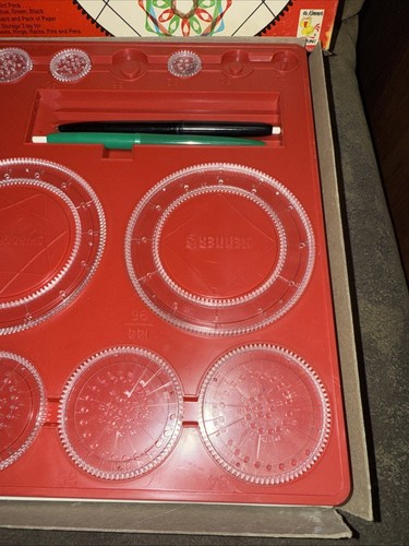 VINTAGE 1967 KENNER'S SPIROGRAPH No. 401 ZEICHNUNG (einige Teile fehlen.)Lesen. - Bild 6 von 11