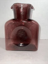 Blenko ?  384 ?  Glass Water Bottle Double Spout.  **Additional Pictures Added**