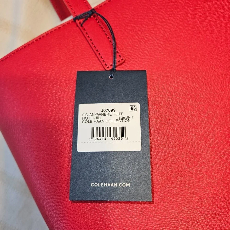 Кожаная сумка-тоут Cole Haan Go Anywhere новая с ценником - Изображение 3 из 4