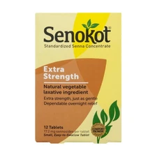 Senokot Extra Strength Natural Vegetable Laxative 12 Tablets