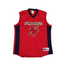 Vintage Majestic St Johns Red Storm Basketball Jersey Mens Large Red Mesh USA