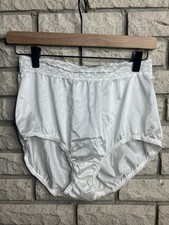 KMart Pink K Satin Panties Hi Waist Sz 8 Second Skin Shiny Nylon Silky Vintage