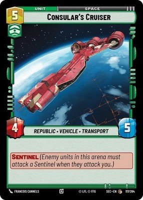 3X-Consular's Cruiser - Foil-SWU06-Secrets of Power-Star Wars Unlimited