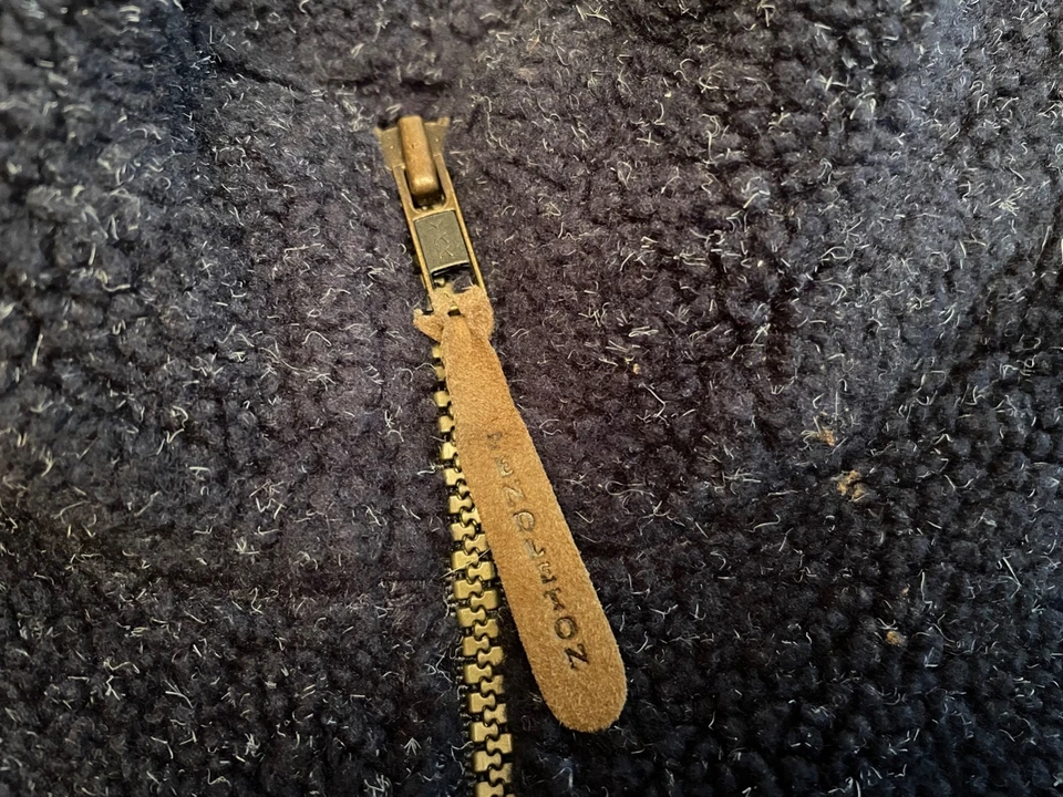 PENDLETON men's S small blue 1/2 zip Sherpa Fleece Pullover Sweater outdoors WOW - Image 4 of 4