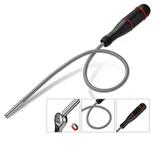 Magnetic Pickup Tool - 24” Bend-It Flexible Magnet Pick-Up Sweeper Bendable 