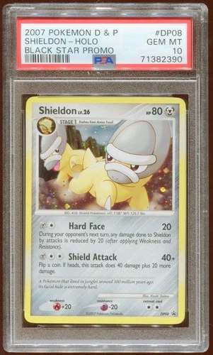 2007 POKEMON DIAMOND & PEARL SHIELDON LV26 DP08 RARE PROMO HOLO PSA 10 POP 4