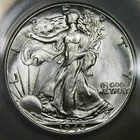 1940__MS 64__Walking Liberty Half Dollar__Blast White, UNC Coin