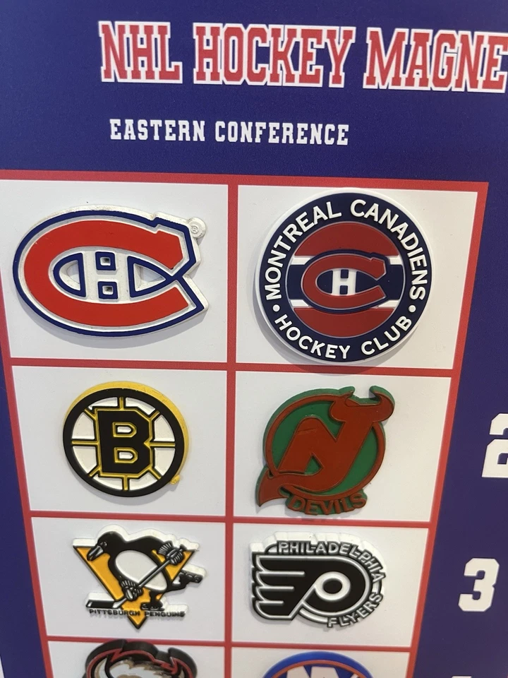 DE COLECCIÓN NHL RETRO MONTREAL CANADIENSES TABLERO DE GOMA IMÁN NEVERA 2025 Foto 2 de 4