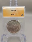1886-O  Morgan Silver Dollar $1 - ANACS AU53