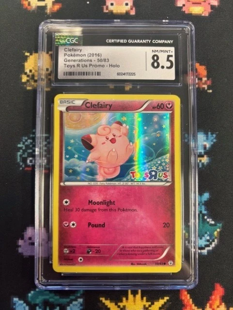 2016 Clefairy Toys R Us Stamped Promo Holo 50/83 CGC 8.5 GTC2225 TCGG