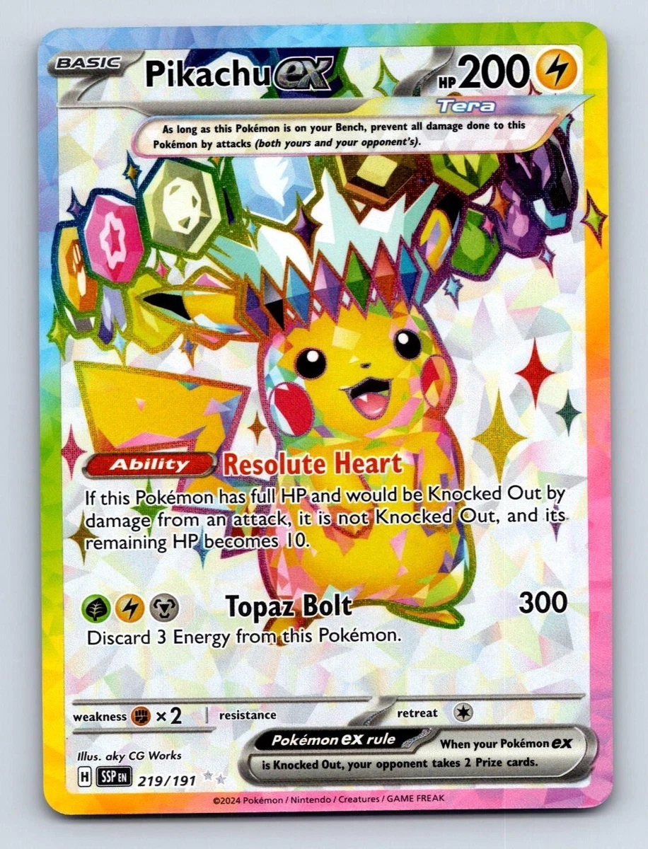 Pikachu Ex 219/191 Sv08: Surging Sparks for sale | eBay