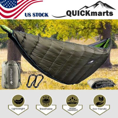 Ultralight Camping Hammock Under Quilt Winter Outdoor Thermal Blanket  Underquilt