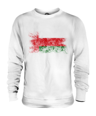 OMAN DISTRESSED FLAG UNISEX SWEATER TOP UMAN FOOTBALL OMANI GIFT SHIRT
