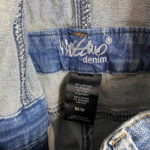 Mossimo Target Overalls Womens M Blue Bibs Denim Stretch Buckle - Picture 5 of 8