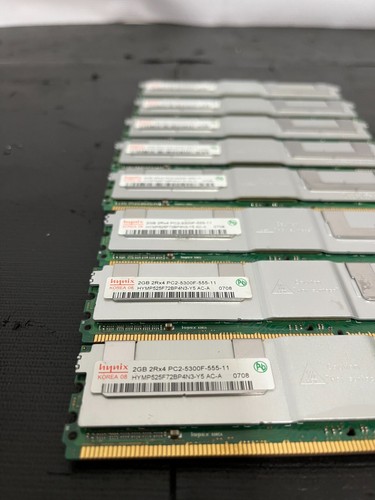 8x 2GB Hynix HYMP525F72CP4N3-Y5 PC2-5300F-555-11 2RX4 ECC REG DIMM RAM - Picture 2 of 2