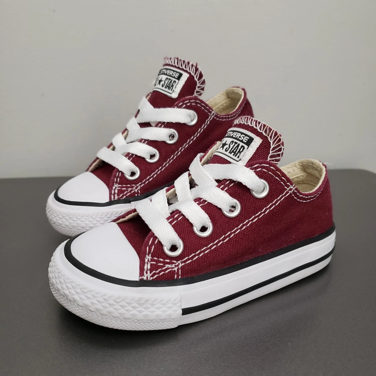 Infant clearance burgundy converse