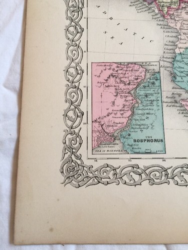 Antique Atlas Map TURKEY in EUROPE, No 22, 1855 Colton World Maps + - Picture 11 of 12