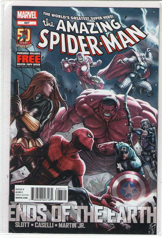 Amazing Spiderman #687 Dan Slott Avengers Captain America