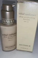 Ultima II Vital Radiance SKIN PERFECTING LOTION SPF 15 Radiant 1.5 oz/45mL New