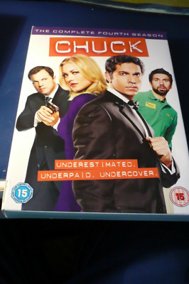 Chuck - The Complete Fourth Season--5 DVD`s--Englische Originalausgabe-FSK ab 16
