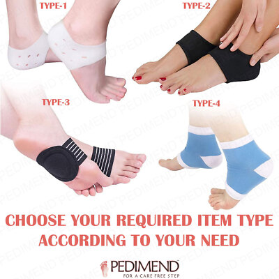 Pedimend Plantar Fasciitis Arch Support, Gel Heel Insert, Compression Socks - UK