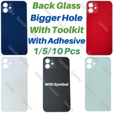 Back Glass Replacement Rear Cover Big Hole Lot For i14 13 12 11 Pro XS XR X SE 8