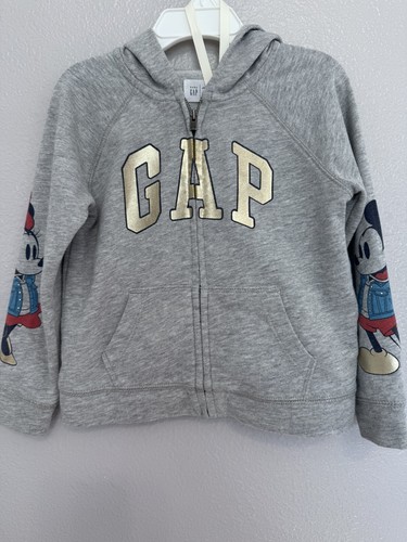 Gap Kids Disney Mickey & Minnie Mouse Hoodie Sz 4 With 4-5 Mettalic Leggings - Picture 14 of 15