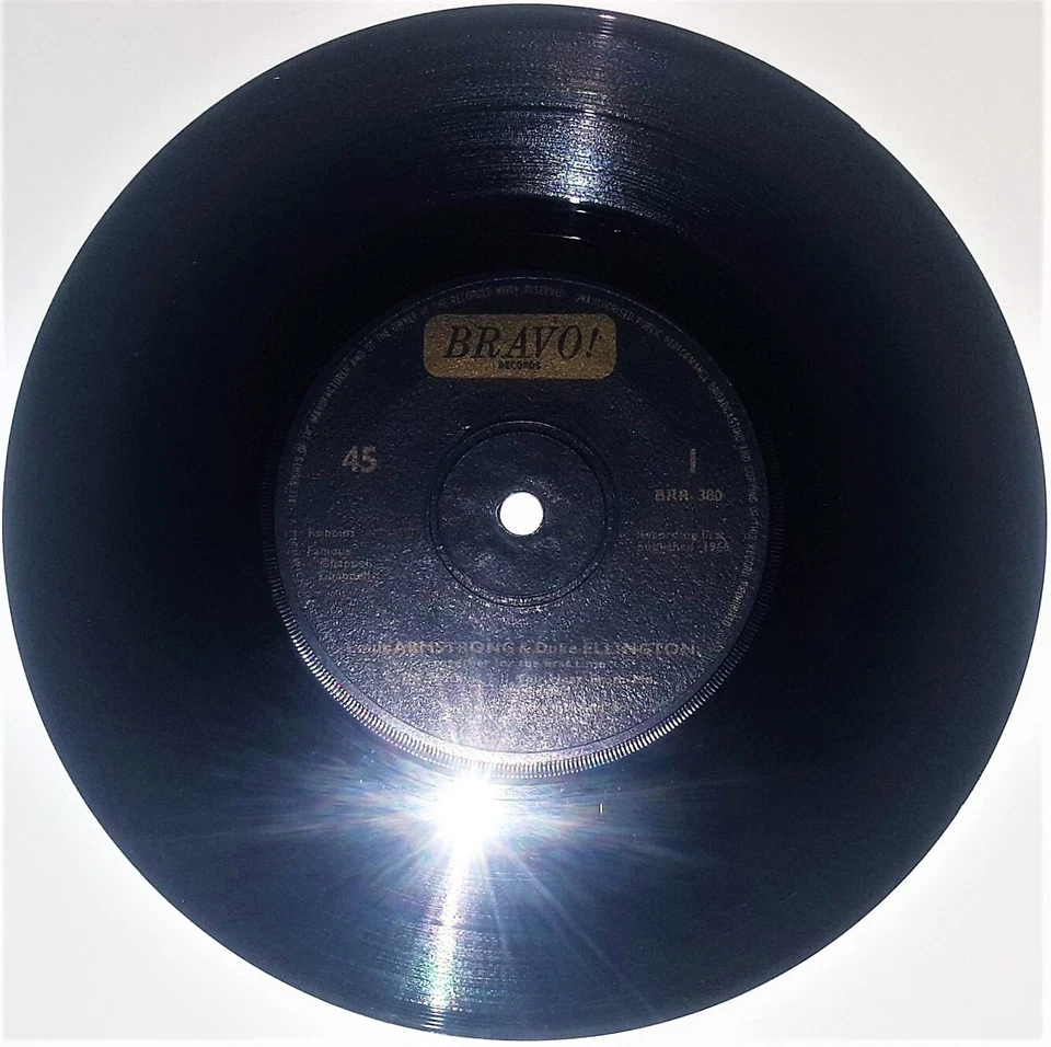 Louis Armstrong And Duke Ellington - Recording Together For The First Time - 7" - Image 3 of 4