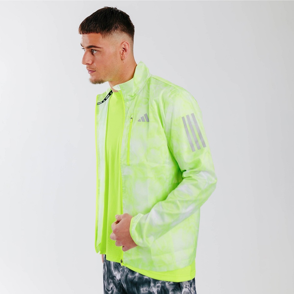 Adidas IL4797 Own The Run Jacket Lucid Lemon ( S ) | eBay