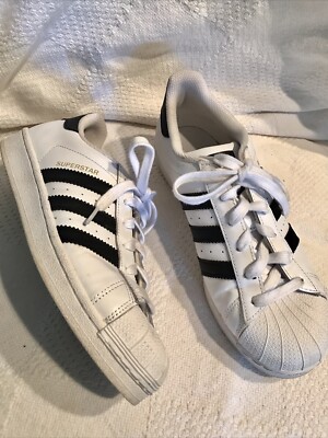ADIDAS SUPERSTAR La Marque Aux Bandes SIZE 7 White Black Stripe