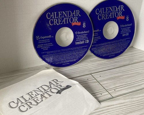 CALENDAR CREATOR DELUXE Version 8 ~ Broderbund CD-Rom Software - Picture 3 of 6