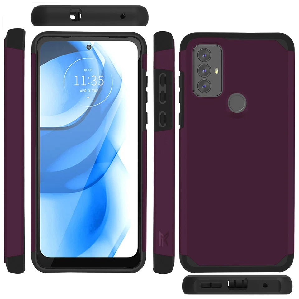 For Motorola Moto G Pure/G Power 2022 Phone Case Hybrid Cover+Tempered Glass - Image 4 of 4