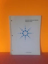 HP / Agilent 85091-90009 Electronic Calibration Modules Reference Guide