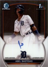 2023 Bowman Chrome Prospect Autographs #CPAAB Abel Bastidas Auto - NM-MT