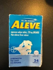 ALEVE Pain Relief Naproxen Sodium Tablets - 24 Count - Exp 03/2026