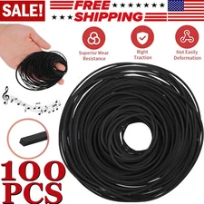 100PCS For Cassette Player Recorder Repair Replacement Square Rubber Drive Belt
