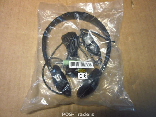 HP LT-100 3.5mm Mono Stereo Computer Hoofdtelefoon Headset Zwart 5183-9500 NIEUW