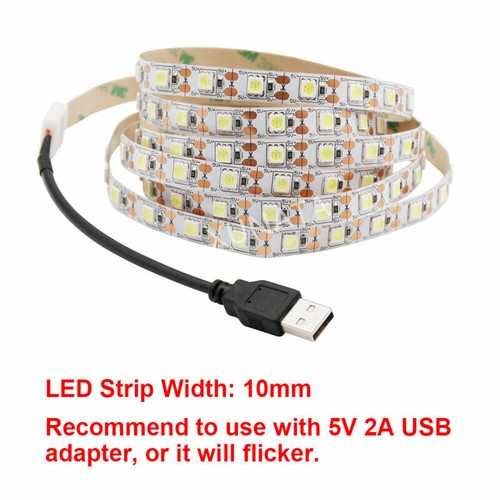 12V 5V USB Battery UK Plug In RGB LED Strip Light Tape Under Cabinet TV Lighting - Picture 14 of 17