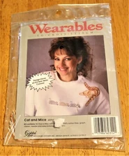 Golden Bee: CAT & MICE Wearables Cross Stitch Kit #60314 - Unopened 