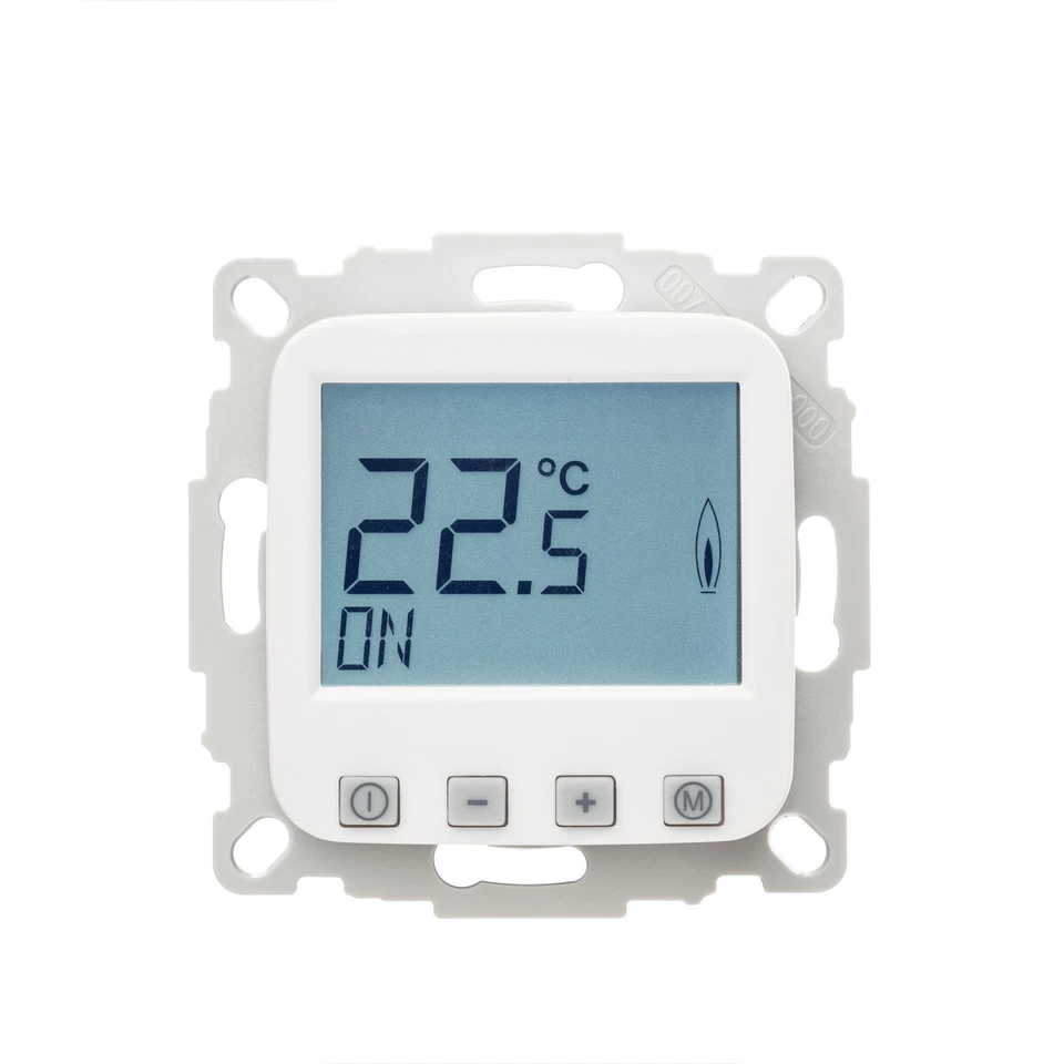 Digital Raumthermostat mit Busch Jäger Reflex SI Rahmen für Fußbodenheizung - Bild 2 von 4