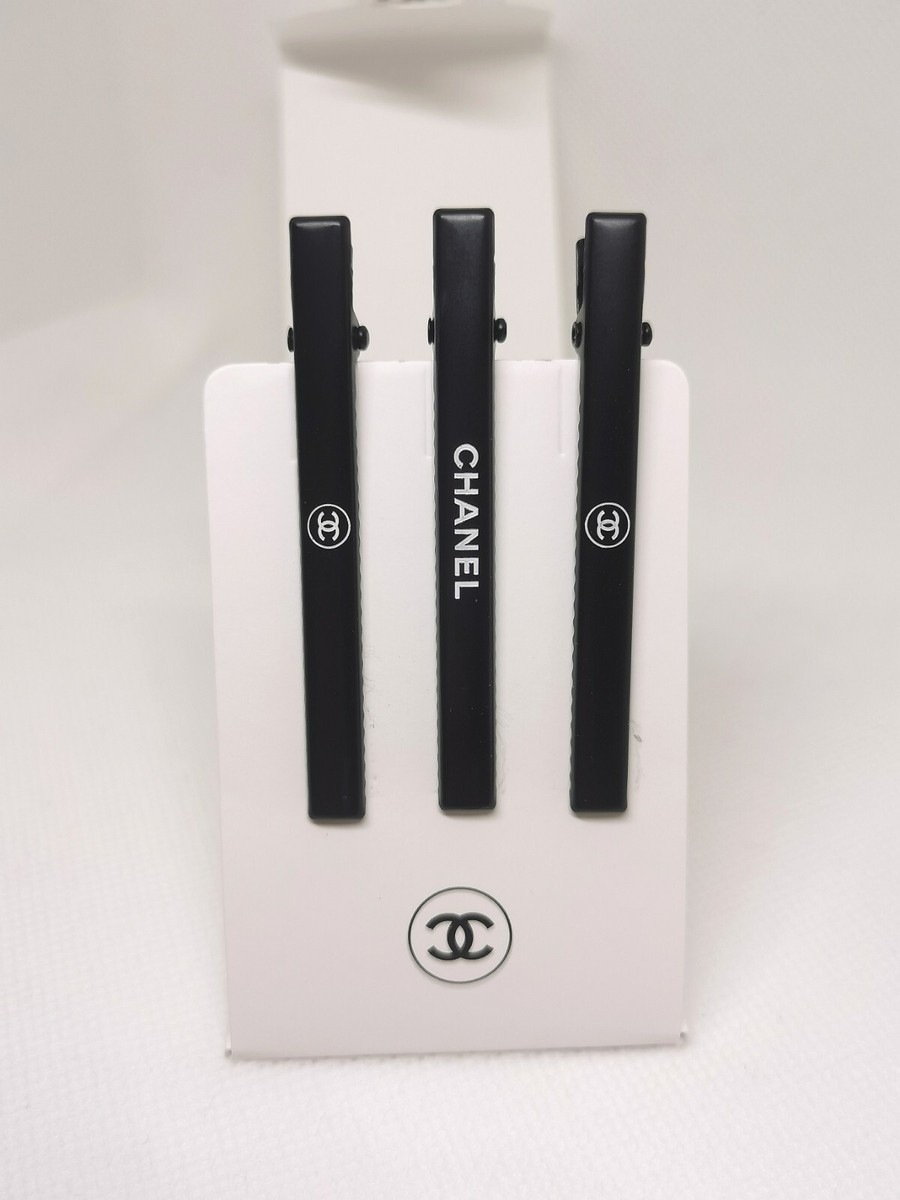 【Chanel】 Beauty Hair Clip & Black Chanel Beauty Hair Clip & Black Hairpin SET / Chanel